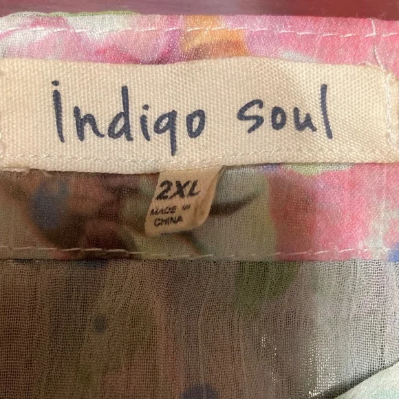 Indigo Soul Multicolor Watercolor Tunic - Picture 8 of 8